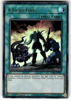 Yugioh! - A Hero Lives - Ultra Rare 1st Edition RA04-EN087 - NM - Image 1
