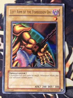 Yugioh: Left Arm Of The Forbidden One - LOB-123 Ultra Rare Unlimited Damaged - Image 1