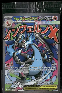 2025 Pokemon Mega Evolution Promos Mega Charizard X ex 023 Sealed - Image 1