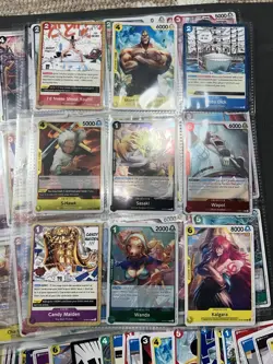 Huge One Piece Card Game Collection Binder Lot Shiny Cards Tcg SR SEC etc - Image 4
