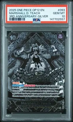 SILVER MARSHALL D. TEACH ONE PIECE OP12-LEGACY OF THE MASTER 3RD ANV - Image 1