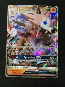 Lycanroc GX SM14 Pokemon Black Star Promo Holo NM - Image 1