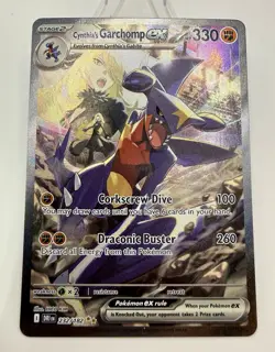 Cynthia's Garchomp ex 232/182 Sv10: Destined Rivals Holo SIR SAR Pokemon TCG - Image 1