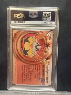 2003 TOPPS POKEMON ADVANCED HARIYAMA #39 PSA 7 NM - Image 2