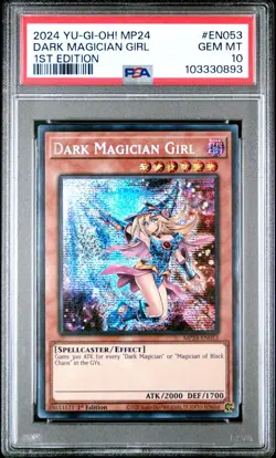 Dark Magician Girl - PSA 10 - MP24-EN053 - Prismatic Secret Rare - Yugioh - Image 1