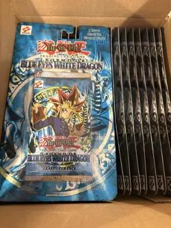 Yu-Gi-Oh! 2002 Legend of Blue Eyes White Dragon Opened Case 19x Blister Sealed - Image 1