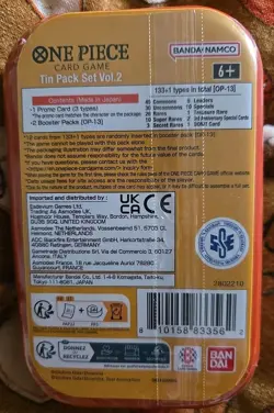One Piece Tin Pack Set Vol. 2 Factory Sealed - Monkey D. Luffy Tin - OP-13 - Image 2