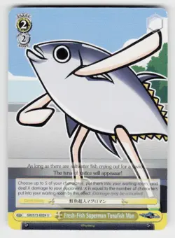 Weiss Schwarz #GRI-S72-E024 U Fresh-Fish Superman Tunafish Man - Image 1