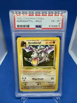 1999 Pokemon Fossil 15 Card Complete Holo Set Gengar Dragonite PSA 6 WOTC Zapdos - Image 2