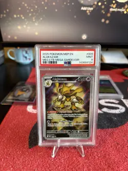 PSA 9 MINT Alakazam 009 ETB Mega Evolution Promo Pokemon Card - Image 3