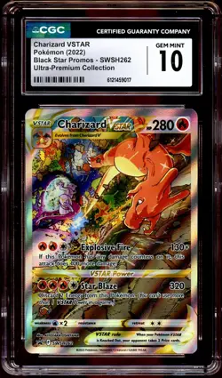 CGC 10 GEM MINT Charizard VSTAR 262 SWSH PROMO SWSH262 Pokemon Card 017 - Image 1