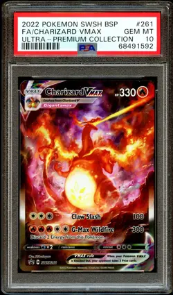 PSA 10 GEM MINT Charizard VMAX SWSH261 UPC ALTERNATE ART PROMO Pokemon Card 592 - Image 1
