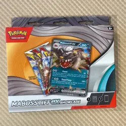 Pokemon Mabosstiff EX Showcase Box 3 Booster Packs Factory Sealed 1 Promo Card - Image 1