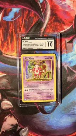 Pokemon Mr. Mime CGC 10 Trading Card Game Classic 013/034 Holo Classic - Image 1