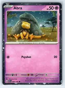 Abra - (Cosmos Holo) Promo Miscellaneous Cards & Products 063/165 Holofoil NM - Image 1