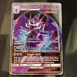 Naganadel GX SM125 Black Star Promo Holo Sun & Moon S&M Pokemon TCG Card NM - Image 1