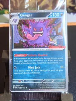 Double Swirl 🌀🌀 Gengar Promo Card Pokemon Perfect Order Stamped 050/088 SEALED - Image 1