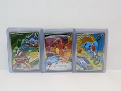 Pokemon First Partner Illustration Kanto Starters Promos Set x 3 Cards NM - Image 1