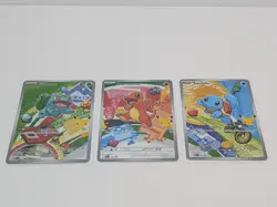 Pokemon First Partner Illustration Kanto Starters Promos Set x 3 Cards NM - Image 2