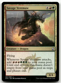 Savage Ventmaw #231 (MP) Dragons of Tarkir DTK Magic MTG - Image 1