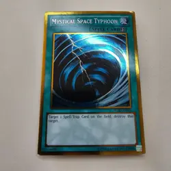 Mystical Space Typhoon - GOLD RARE - PGLD - 1st Edition - YuGiOh Euro MP - Image 1