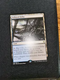Magic The Gathering MTG POLLUTED DELTA Khans of Tarkir NM Near Mint - Image 1
