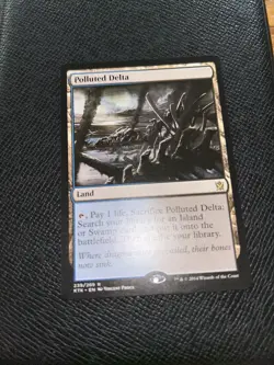 Magic The Gathering MTG POLLUTED DELTA Khans of Tarkir NM Near Mint - Image 2