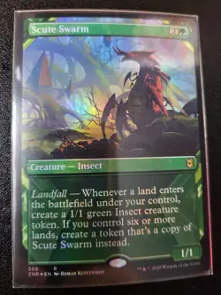 Scute Swarm (Showcase) Zendikar Rising Foil MtG NM Magic - Image 1
