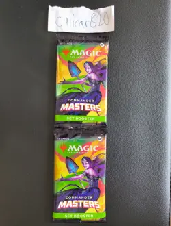 2x Commander Masters Set Booster Pack - Magic The Gathering - MtG - NEW SEALED - Image 1