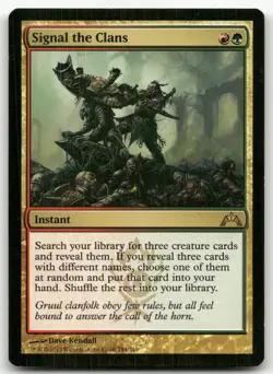 Signal the Clans #194 (LP) Gatecrash GTC Magic MTG - Image 1