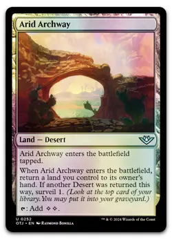 Arid Archway #252 (Foil) (NM) Thunder Junction OTJ Magic MTG - Image 1