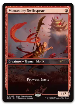 Monastery Swiftspear #27 (NM) Game Day & Store Championship GAME Magic MTG - Image 1