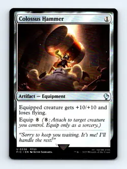 #338 2025 Final Fantasy Commander Colossus Hammer Uncommon - Image 1