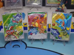 Bulbasaur Charmander Squirtle 30th First Partner Promo Set 37 38 39 Pokemon - Image 1