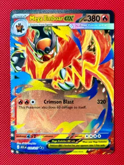 Mega Emboar ex - Double Rare ME: Ascended Heroes 031/217 NM Pokemon card - Image 1