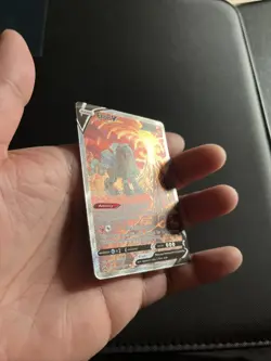Pokemon Entei v Holo Ultra Rare TCG Card Crown Zenith Galarian Gallery GG36/GG70 - Image 3