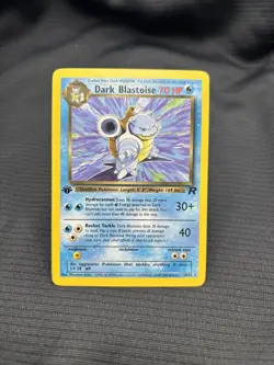 Pokemon TCG Dark Blastoise 20/82 Rare Non-Holo Card 1st Edition - Image 1