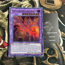 YuGiOh Meteor Black Comet Dragon GFTP-EN096 Ultra Rare Near Mint - Image 1