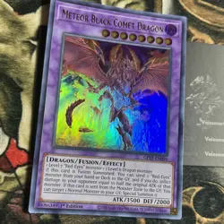 YuGiOh Meteor Black Comet Dragon GFTP-EN096 Ultra Rare Near Mint - Image 2