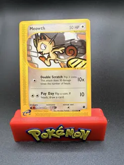VINTAGE 2002 POKEMON MEOWTH 121/165 EXPEDITION (e-READER) REGULAR NM - Image 1