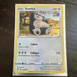 Snorlax 141/192 Rare Cosomo Holo Rebel Clash Pokemon TCG NM/M - Image 1