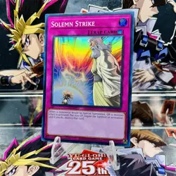 Yugioh Solemn Strike RA02-EN079 Super Rare 1st Ed Near Mint - Image 1