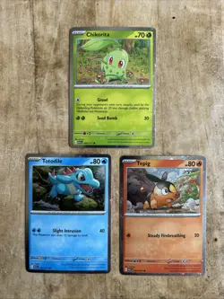 Lot Of (75) Pokemon Ascended Heroes Cosmos Promo: Totodile, Tepig, Chikorita - Image 2