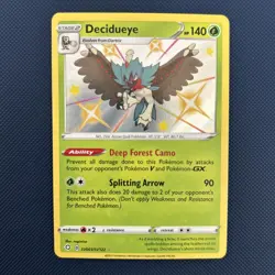 Decidueye SV003/SV122 Shining Fates: Shiny Vault Shiny Holo Rare NM Pokemon TCG - Image 1