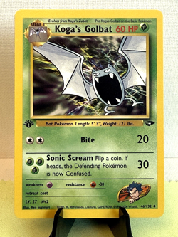Pokemon TCG: 2000 Gym Challenge 1st Edition Koga's Golbat 46/132 Uncommon NM - Image 1