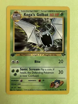 Pokemon TCG: 2000 Gym Challenge 1st Edition Koga's Golbat 46/132 Uncommon NM - Image 5