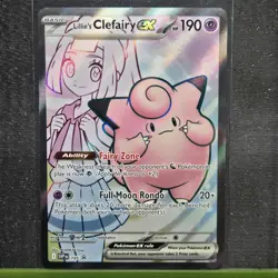LILLIE'S CLEFAIRY EX 195 HOLO PROMO SCARLET & VIOLET PROMO POKEMON NM/M - Image 1