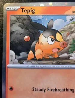 Tepig 029/217 Cosmos Holo Common Promo Ascended Heroes Pokemon TCG - Image 2