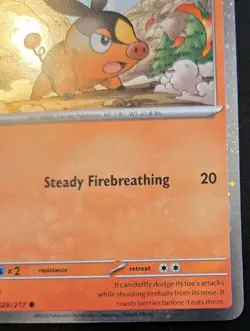 Tepig 029/217 Cosmos Holo Common Promo Ascended Heroes Pokemon TCG - Image 5