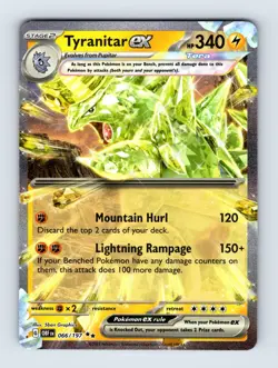 Tyranitar ex - Obsidian Flames 066/197 - Double Rare - NM - Pokemon - Image 1